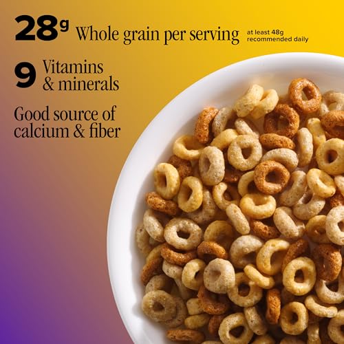 Multi Grain Cheerios, Heart Healthy Breakfast Cereal, Gluten Free, Family Size, 18 oz image