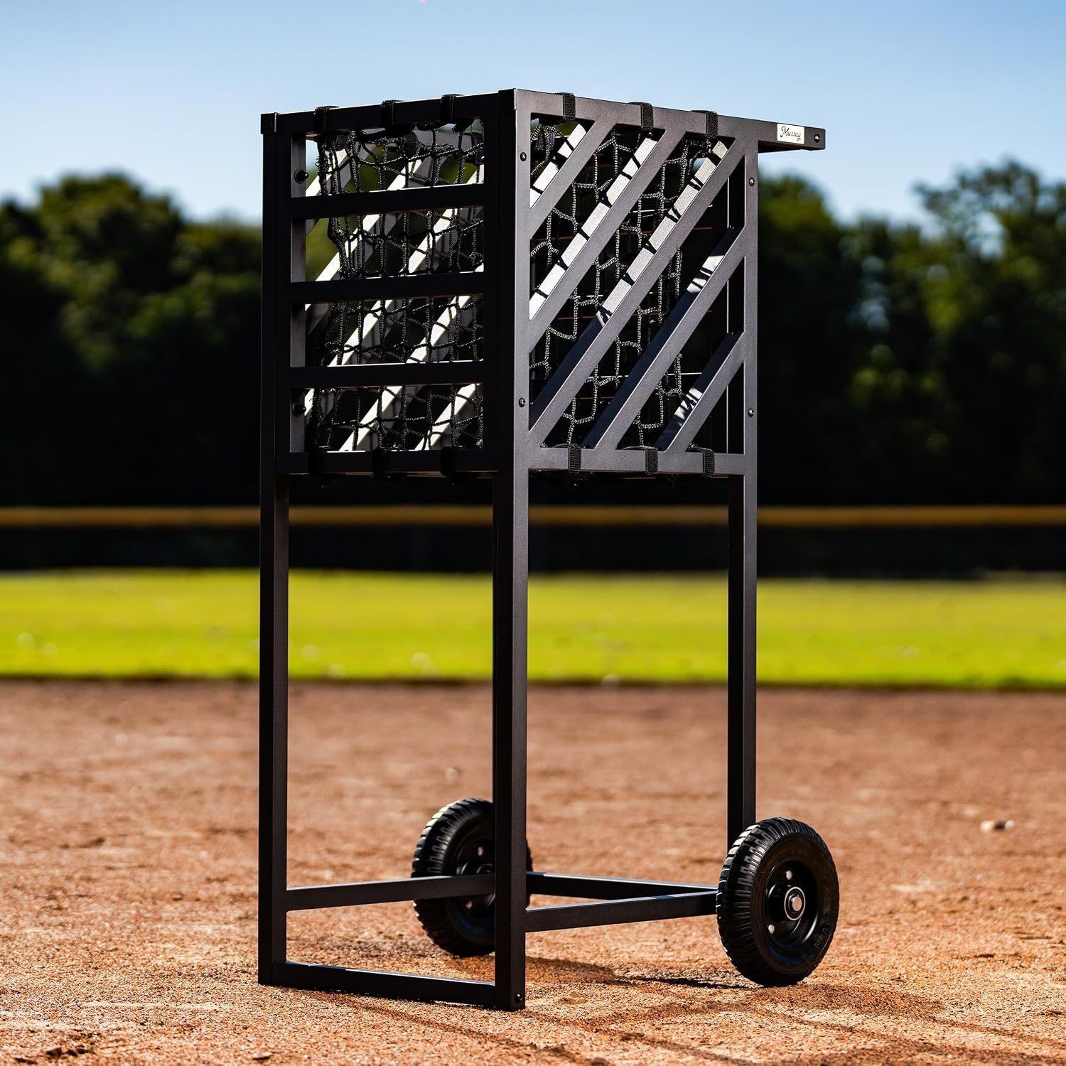 Murray Sporting Goods Baseball Softball Practice Cart - Heavy-Duty Ball Cart with Wheels... image
