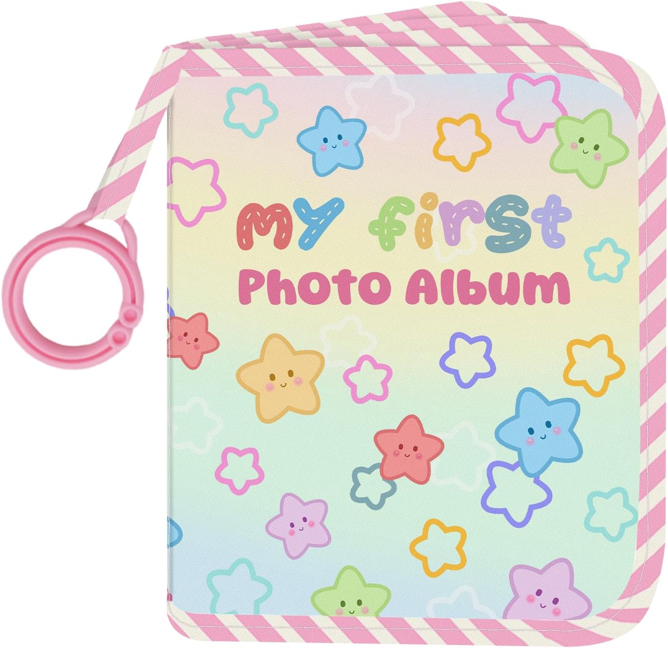 My First Family Soft Photo Album, Stars Cloth Photo Book Memory Keepsake Shower, First Year...