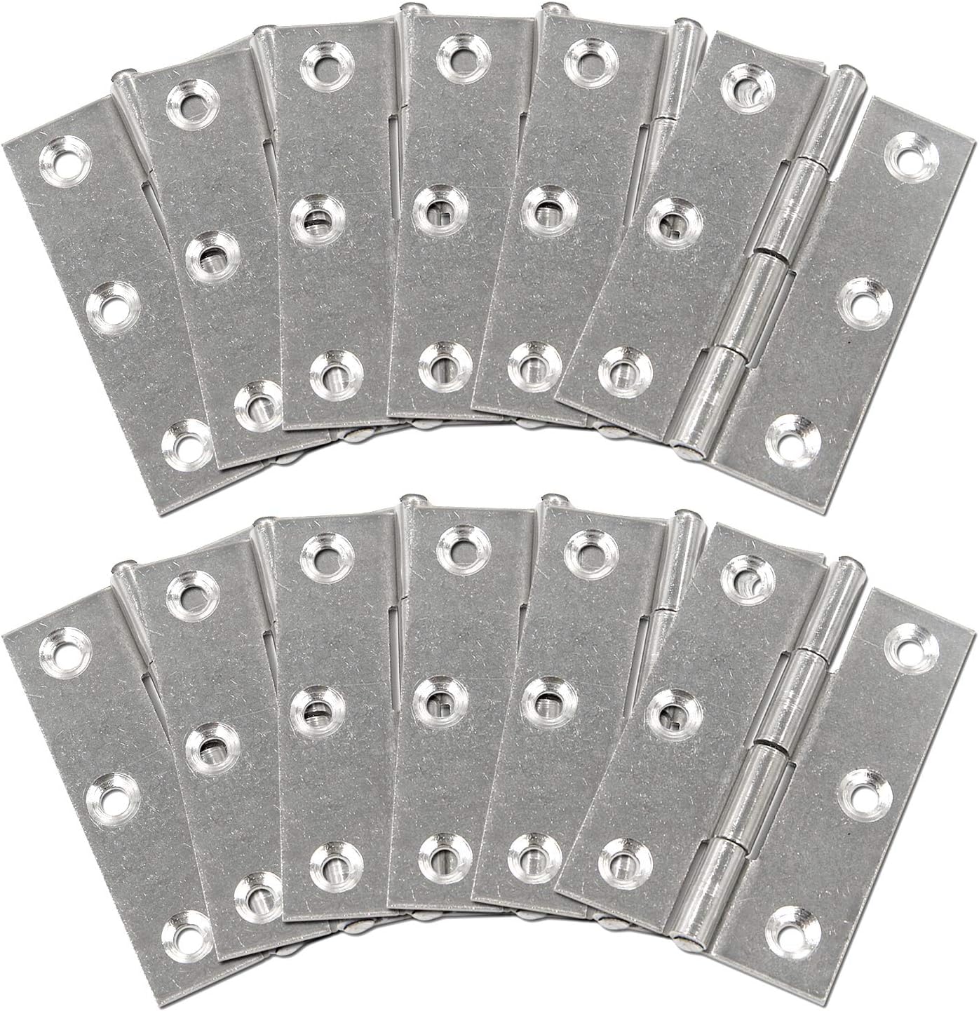 MY MIRONEY Folding Butt Hinge 2-3/8" Stainless Steel Home Furniture Hardware Door and Window...