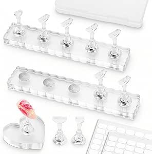 Nail Stand For Press On Strong Magnetic Nail Art Tips Holder For Painting Gel Nails Display...