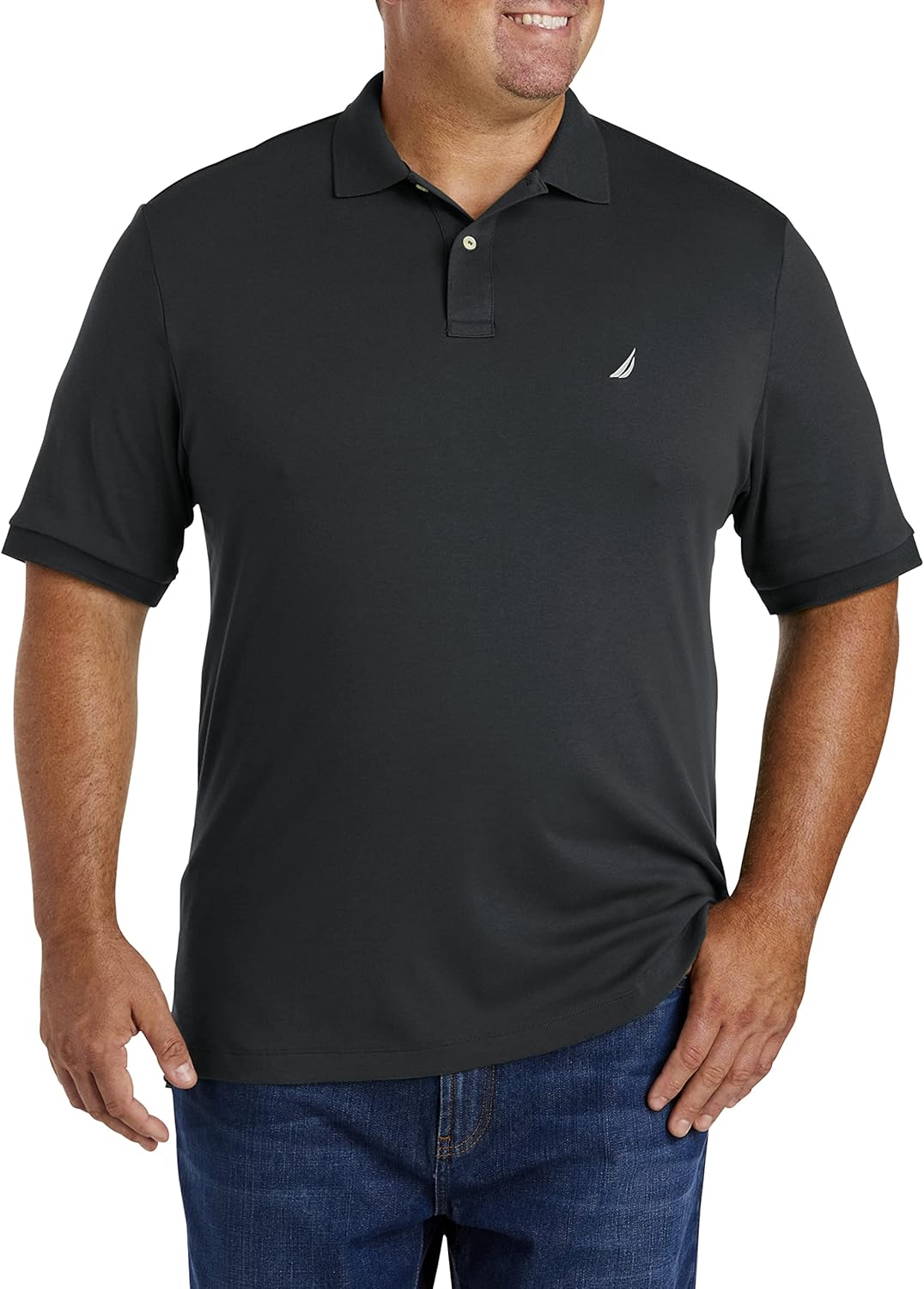 Nautica Men's Performance Pique Polo Shirt