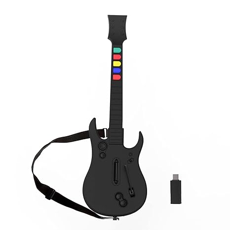 NBCP Guitar Hero Controller PC, Wireless PS3 /PC Guitar Hero Guitar with Dongle for Clone...