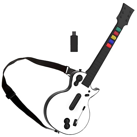 NBCP PC Guitar Hero Wireless Legends Rock Dongle Bundle for PS3/Computer Windows, Compatible...