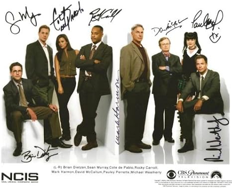 NCIS Full Cast Signed CBS Paramount Studio Reprint 8 x 10 Photo