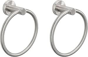 NearMoon Bath Towel Ring, Bathroom Hardware Accessories-Thicken Stainless Steel Hand Towel... image
