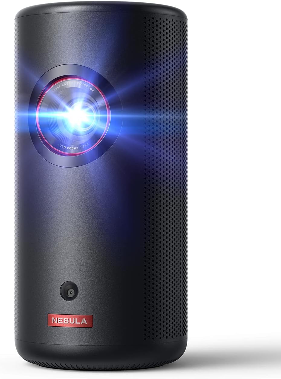 NEBULA Capsule 3 Laser, Outdoor Portable Mini Wi-Fi Smart TV Projector, Upgraded with Google...