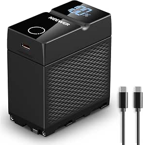 NEEWER 10500mAh NP-F970 Replacement Battery, PD 45W Fast Charging, 2.3H Fully Charged...