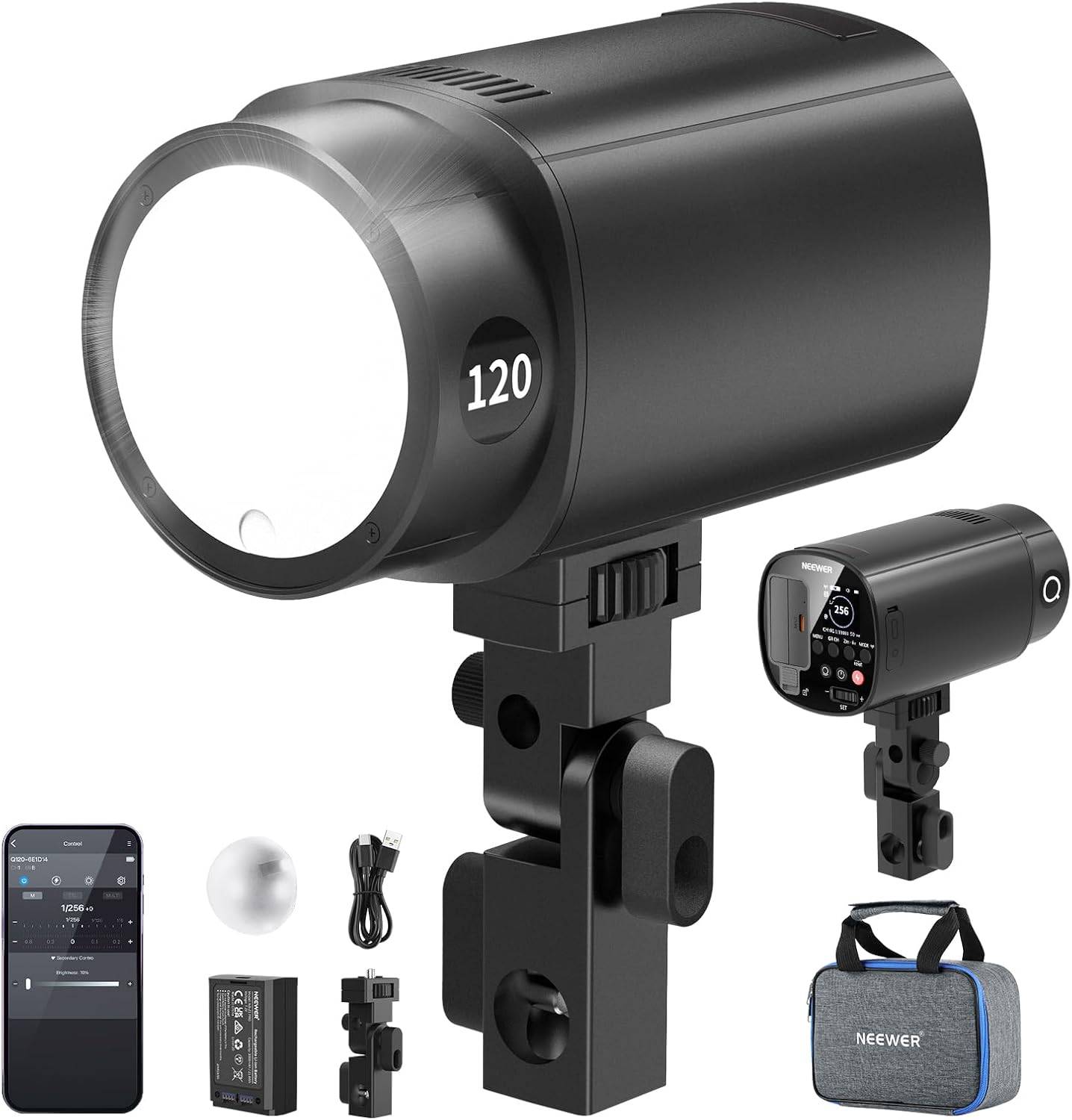 NEEWER 120Ws 2.4G TTL Outdoor Strobe Flash, Compatible with Godox, 1/8000s HSS Portable...