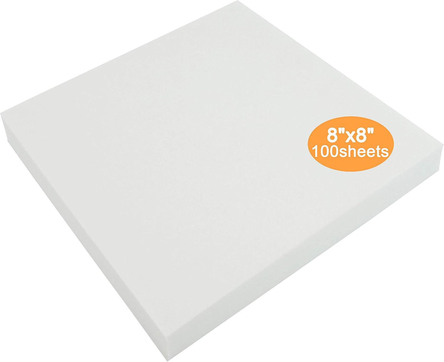 New brothread Tear Away Machine Embroidery Stabilizer Backing 8"x8" - 100 Precut Sheets...