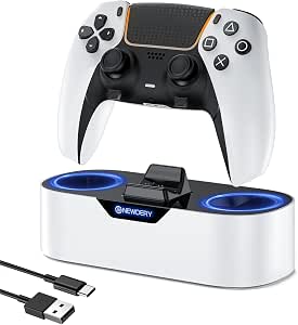 NEWDERY PS5 Controller Charger Station, Fast Charging Dock for PlayStation 5 Controllers...