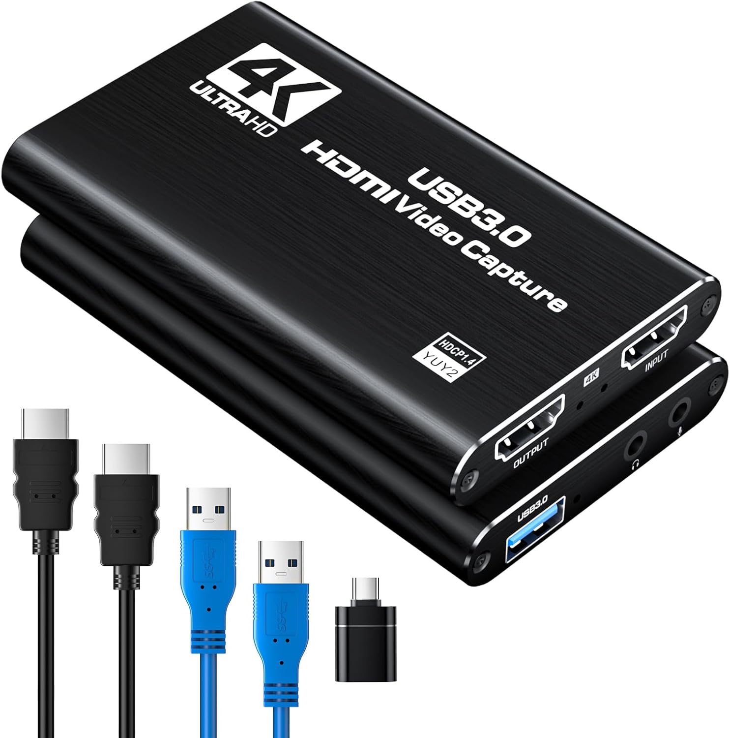 Newhope HDMI Capture Card for Streaming, Full HD 1080P 60FPS Capture USB 3.0 Game Audio...