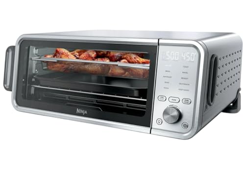 Ninja FT405CO 10-in-1 Digital Air Fry Oven with Extra Large Capacity, Flip Up and Away...