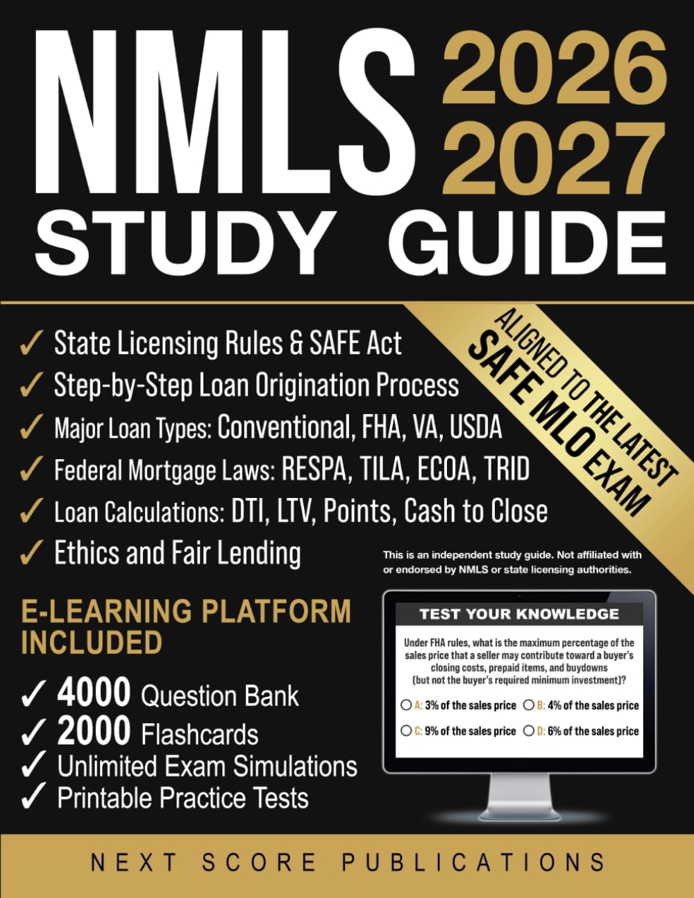 NMLS Study Guide: Structured Blueprint to Think Like a Licensed Mortgage Loan Originator...