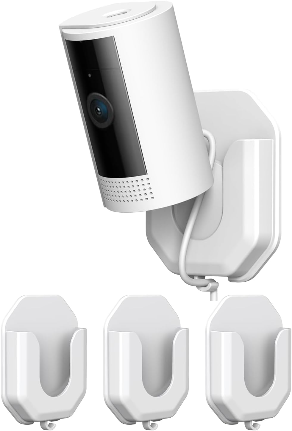 No Drill Ring Indoor Cam Adhesive Wall Mount Bracket Compatible with Ring Indoor Cam and...