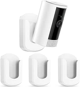 No Drill Ring Indoor Cam Adhesive Wall Mount Bracket - No Screws Needed, Easy Install...