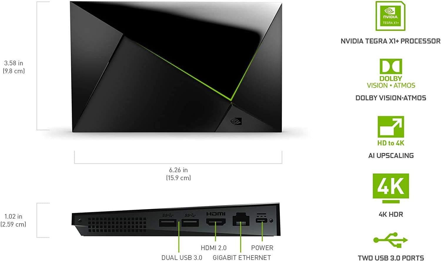 NVIDIA Shield Android TV Pro | 4K HDR Streaming Media Player High Performance, Dolby Vision...
