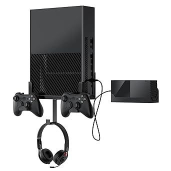 Nymus Xbox One Wall Mount Kit with Power Brick Mount, Detachable Controller Holder &... image