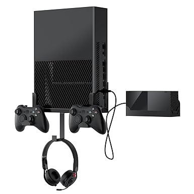 Nymus Xbox One Wall Mount Kit with Power Brick Mount, Detachable Controller Holder &... image