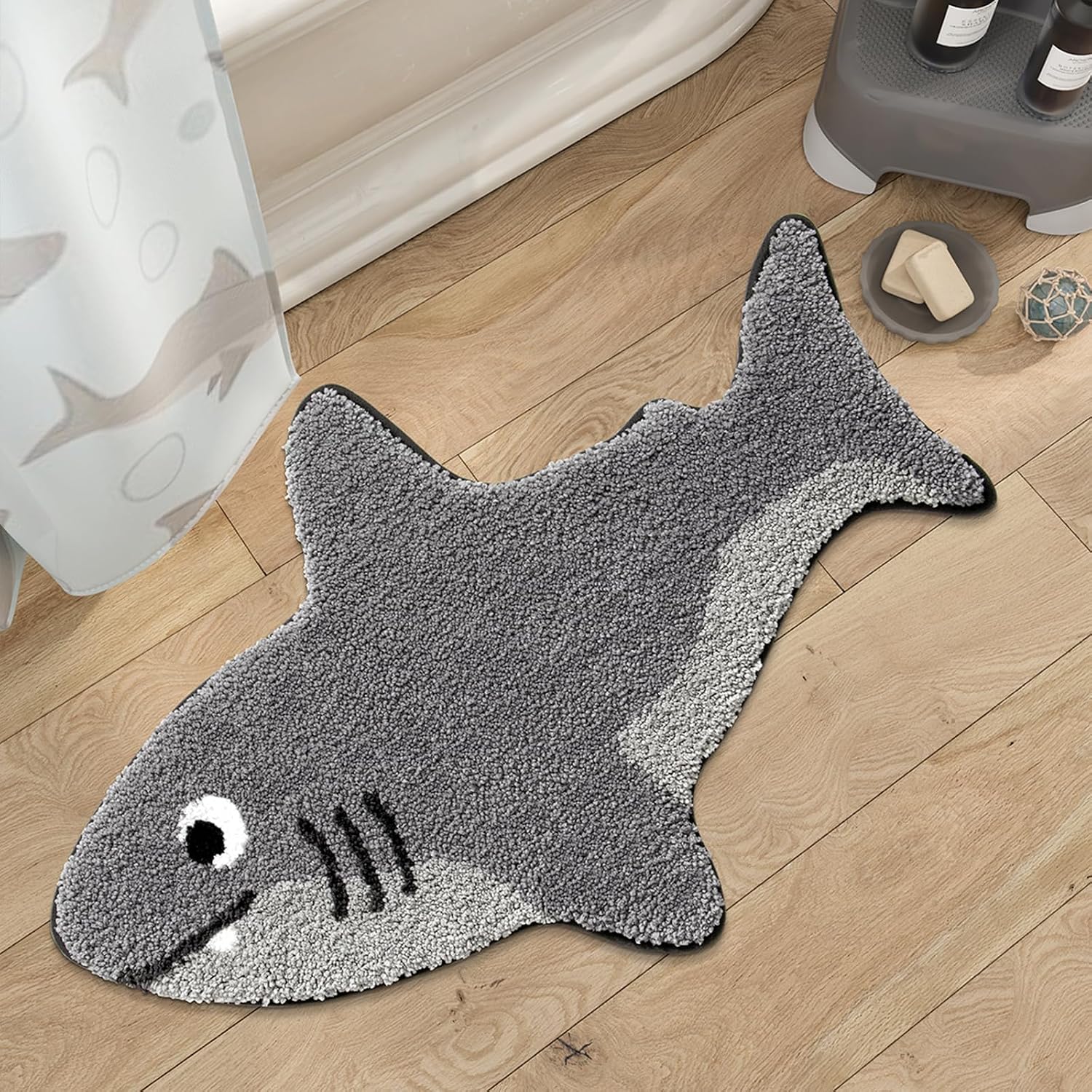Ocean Animal Play Mat 20x32 Inch, Cute Animals Large Non Slip Super Soft Plush Area Rug for...