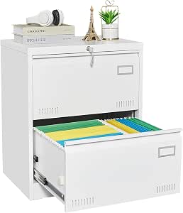 Office lateral File cabinets Filing Cabinet Cabinet with Lock, Locking Metal File Cabinets...