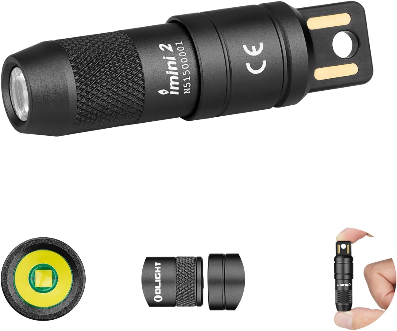 OLIGHT IMINI 2 EDC Rechargeable Keychain Flashlight, 50 Lumens Compact and Portable Mini LED...