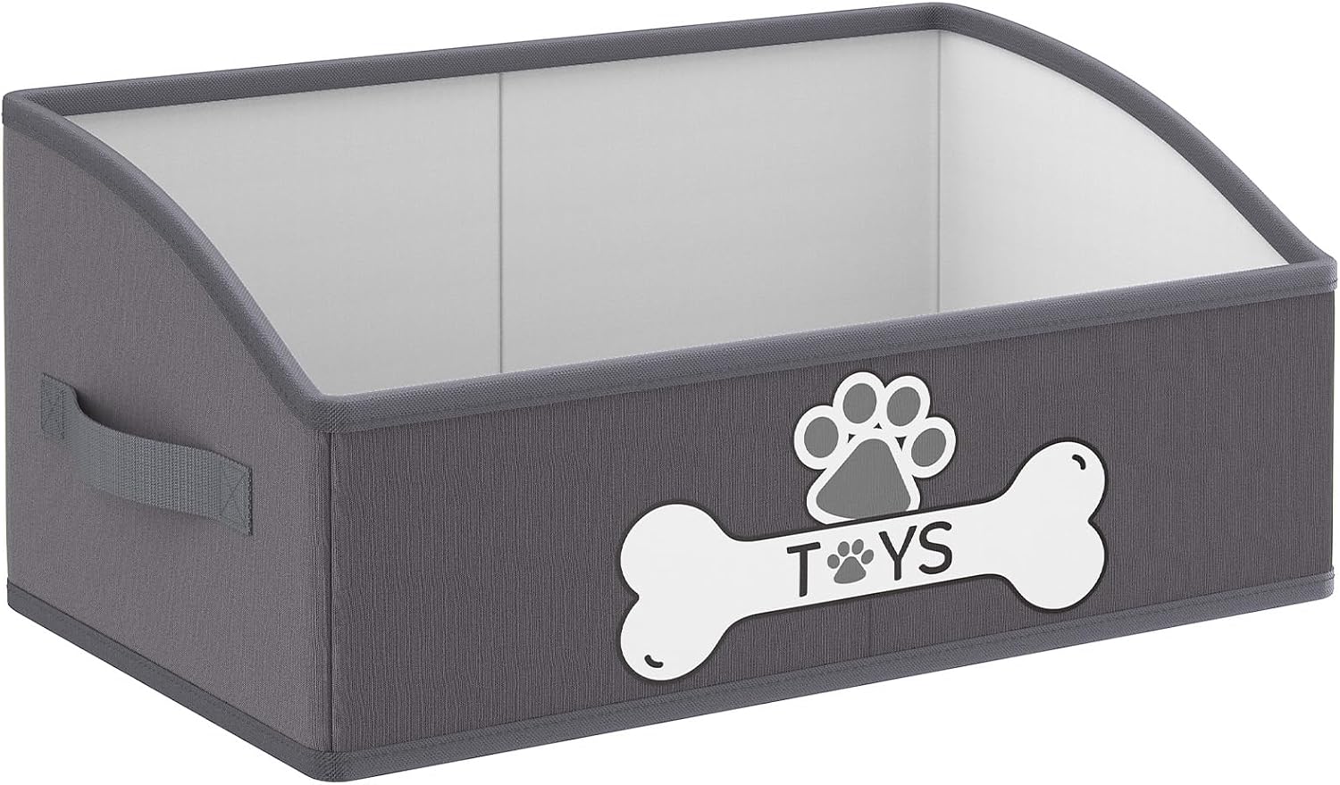 Optish Dog Toy Basket, Foldable Dog Toy Box with Handles, 19.7" X 11" X 7.9" Large Basket...