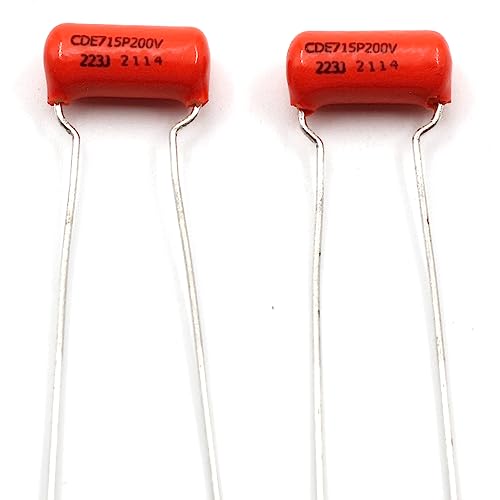 Orange Drop Capacitors .022uf / 200v, 715P Series, Tone Capacitor for Electric Guitar &...