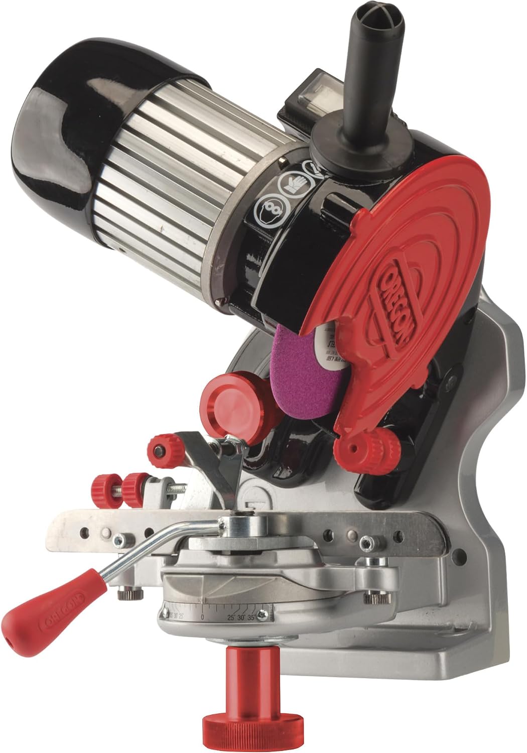 Oregon Professional Compact 120-Volt Bench Grinder, Universal Saw Chain Sharpener, for All...