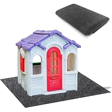 Outdoor Slide Mat, 70"x80" Large Waterproof Outdoor Activity Pad Rug with Non-Slip...
