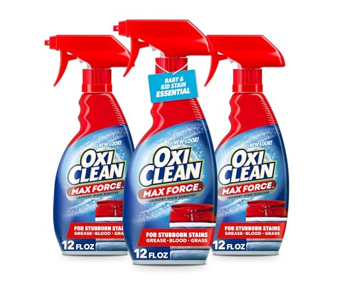 OxiClean Max Force Laundry Stain Remover Spray, Newborn & Baby Essentials, Stain Treater, 12... image
