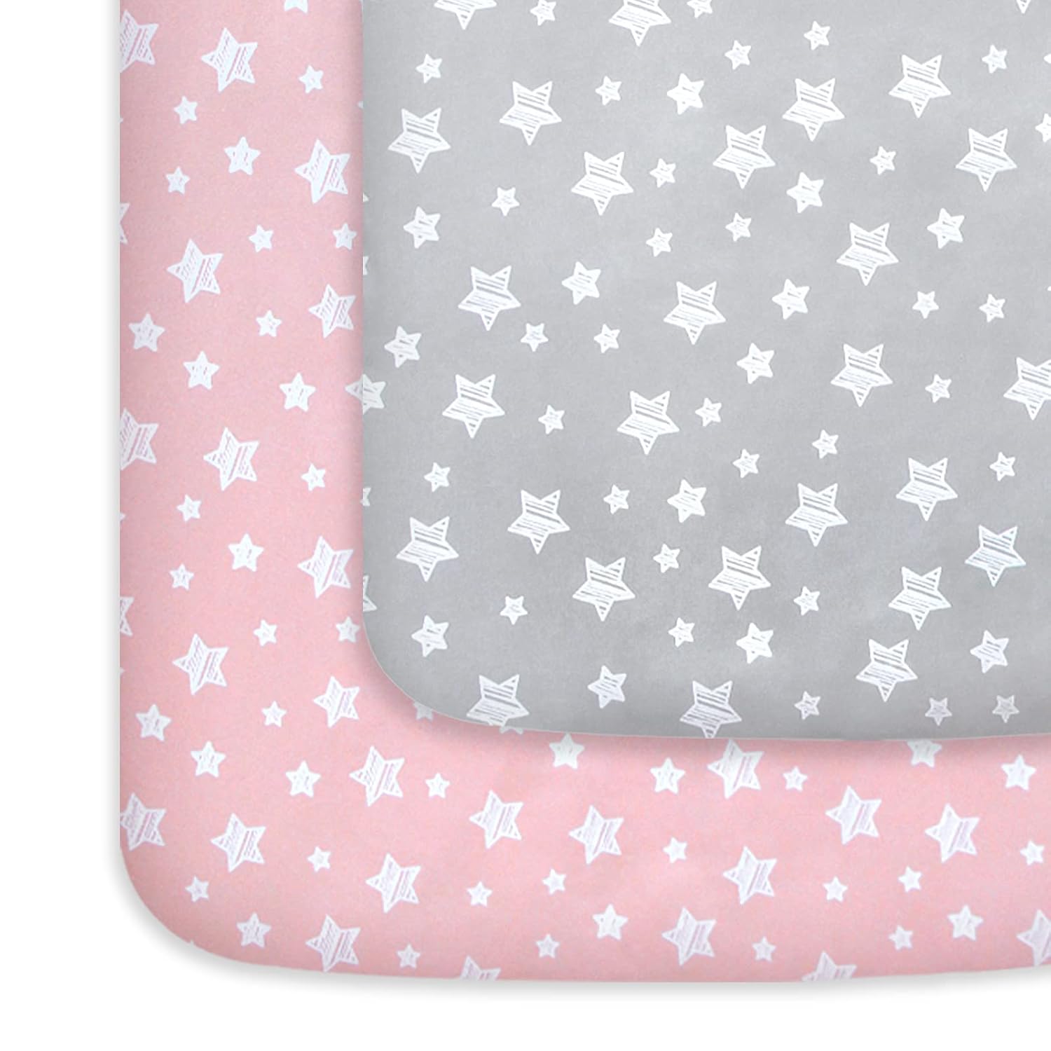 Pack and Play Sheets Girl, Mini Crib Sheets, Stretchy Pack n Play Playard Fitted Sheet...