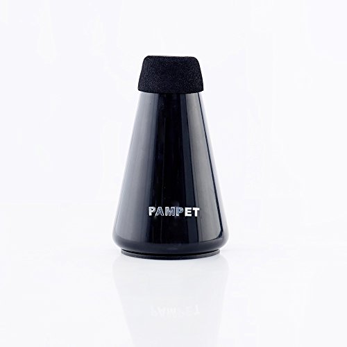 Pampet Lightweight Practice Trumpet Mute Silencer,Trumpet Straight Mute (Black)