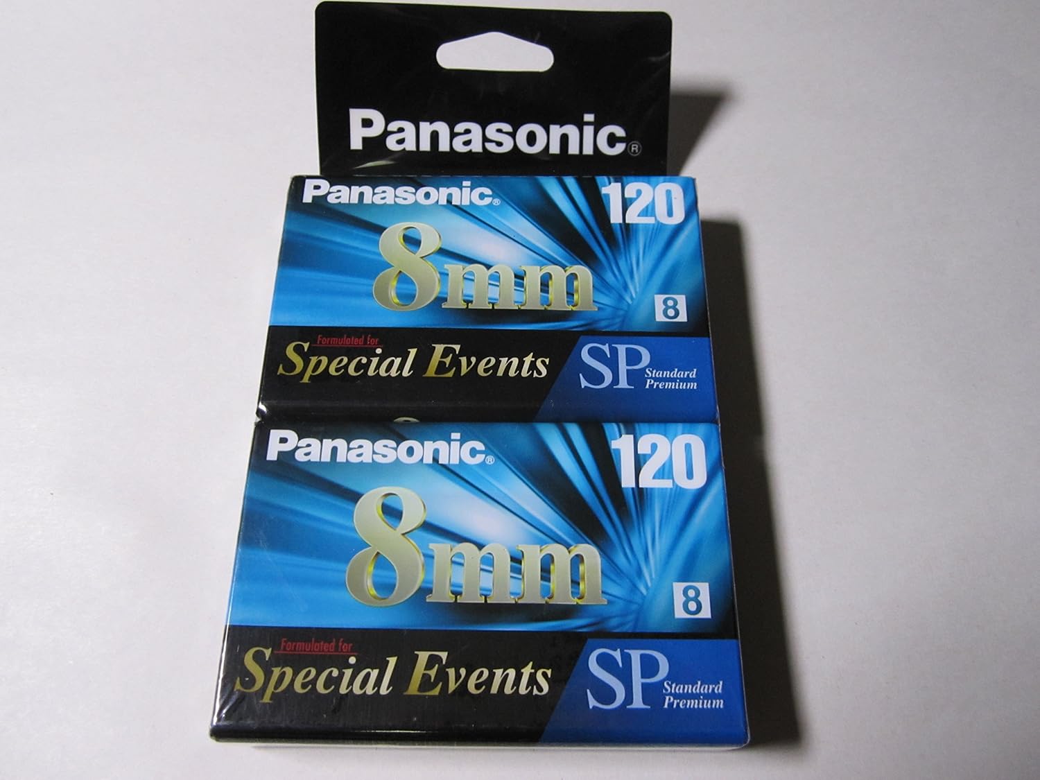 Panasonic Standard-Grade 8mm Videocassette - 2-pack blister