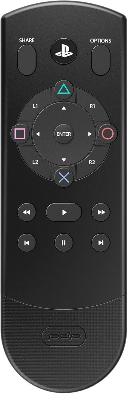 PDP 051-075-NA Bluetooth Enabled Media Remote Control for Playstation 4 (Renewed)