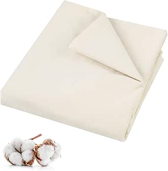 PEASUG 100% Cotton Muslin Fabric, 63 Inch X 2 Yards Unbleached Muslin Fabric by The Yard...