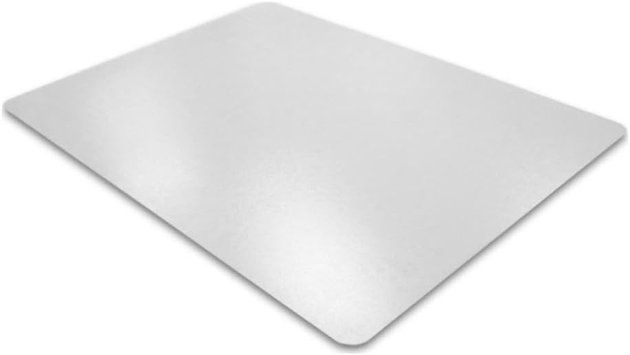 Pemberly Row 48x60 Rectangular Plastic Chair Mat for Hard Floor in Clear