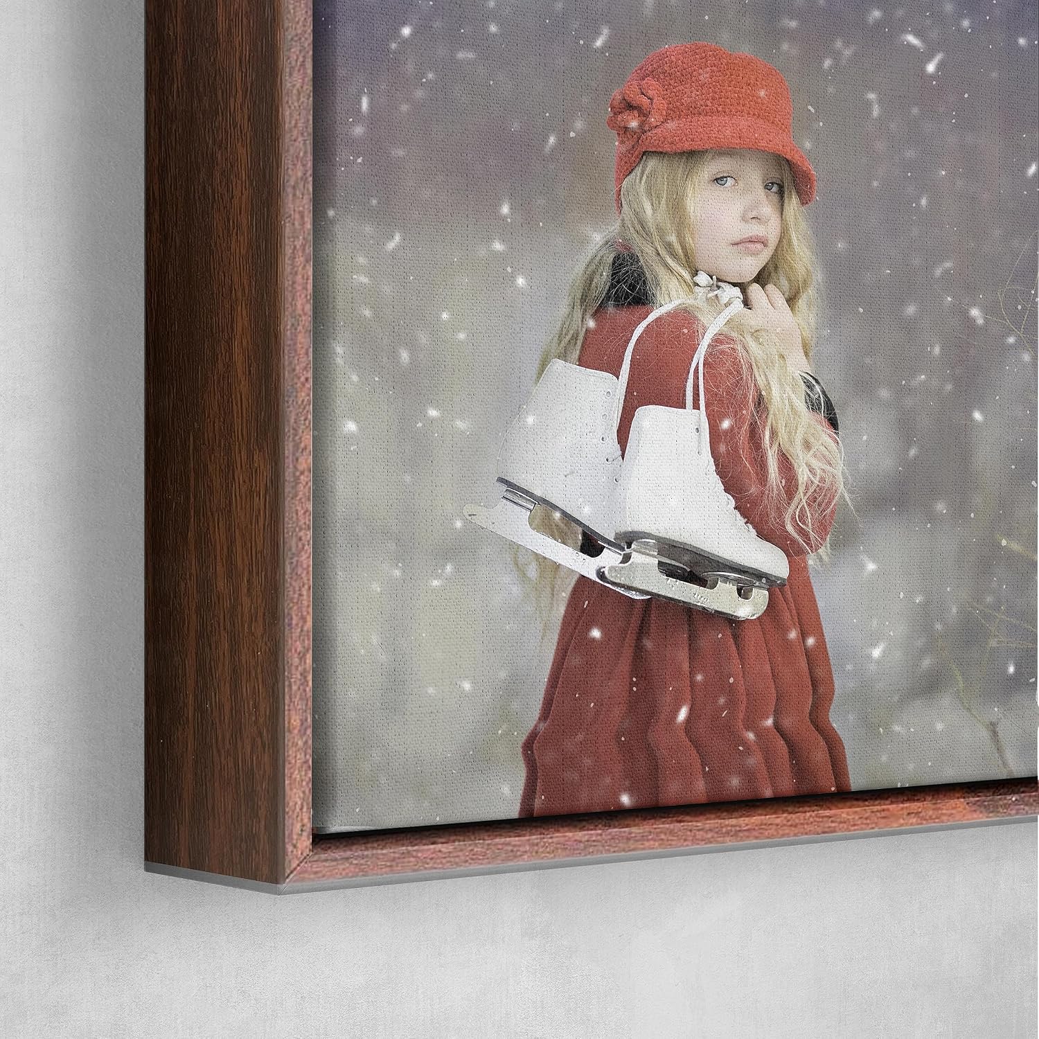 Personalized Custom Canvas Prints: Photo On Canvas (Dark Brown, 11x14) Transform Your Photos... image