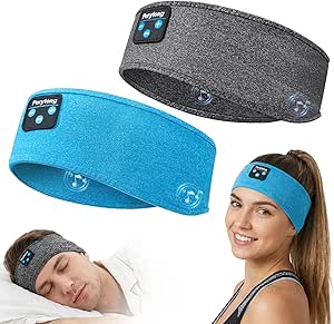 Perytong 2 Pack Sleep Headphones Bluetooth 5.4 Headband, Sleeping Headband Headphones for...