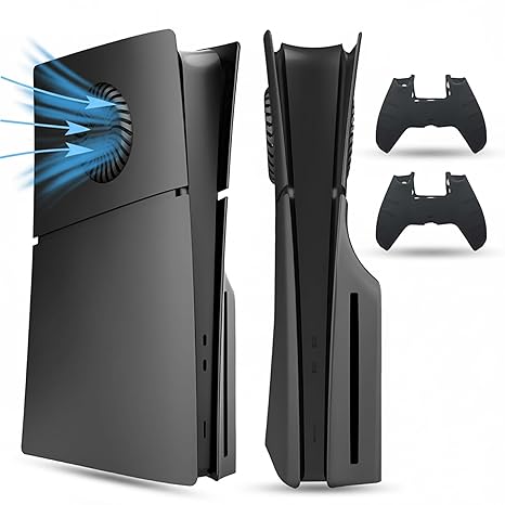 PEYANZ Faceplate Cover Compatible with PlayStation 5 Slim (Disc Edition) - Protective ABS...
