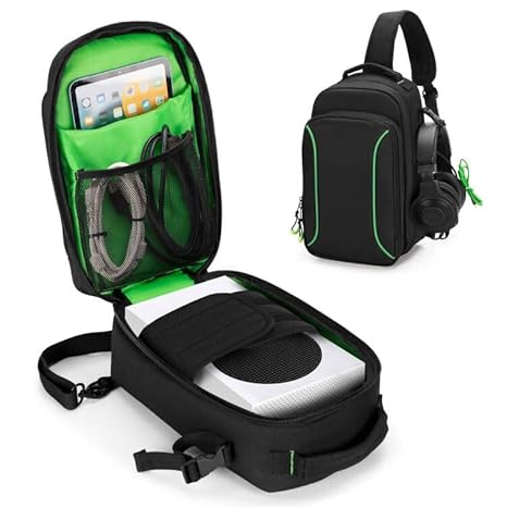 PGmoon Sling Carrying Case Compatible with Xbox Series S Game Console, Storage Travel Bag...