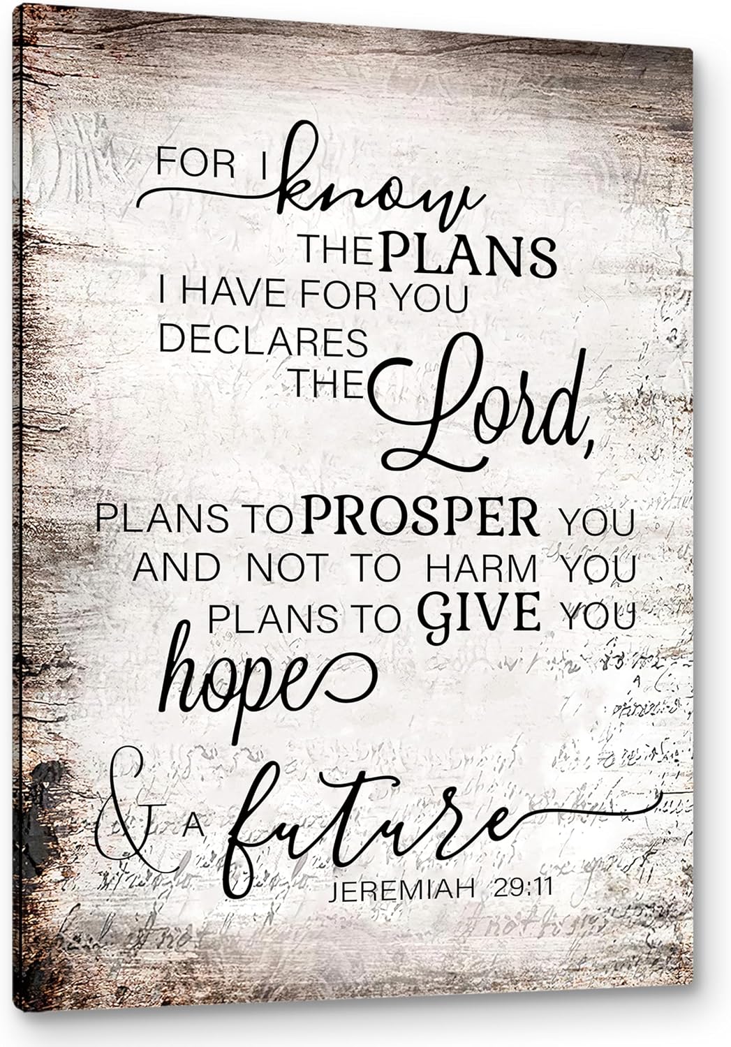 PHAMTE Jeremiah 29 11 Wall Art, Christian Jeremiah 29:11 For I Know The Plans I Have For You...