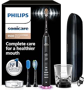 Philips Sonicare DiamondClean Smart 9500 Electric Toothbrush - Sonic Toothbrush with App...