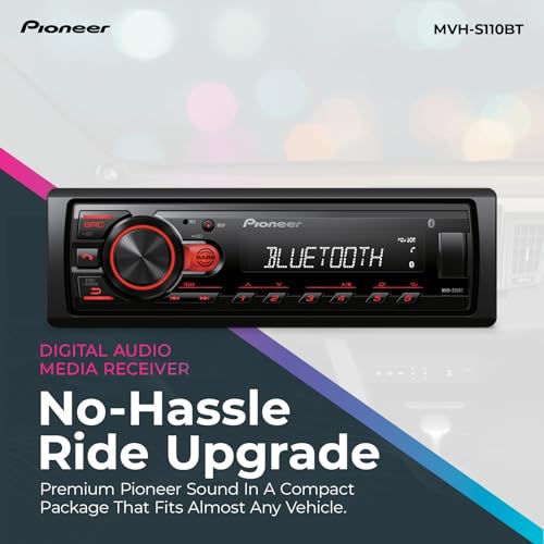 Pioneer MVH-S110BT 1-Din Digital Media Receiver Car Stereo – Bluetooth, USB Input, 50W x 4... image