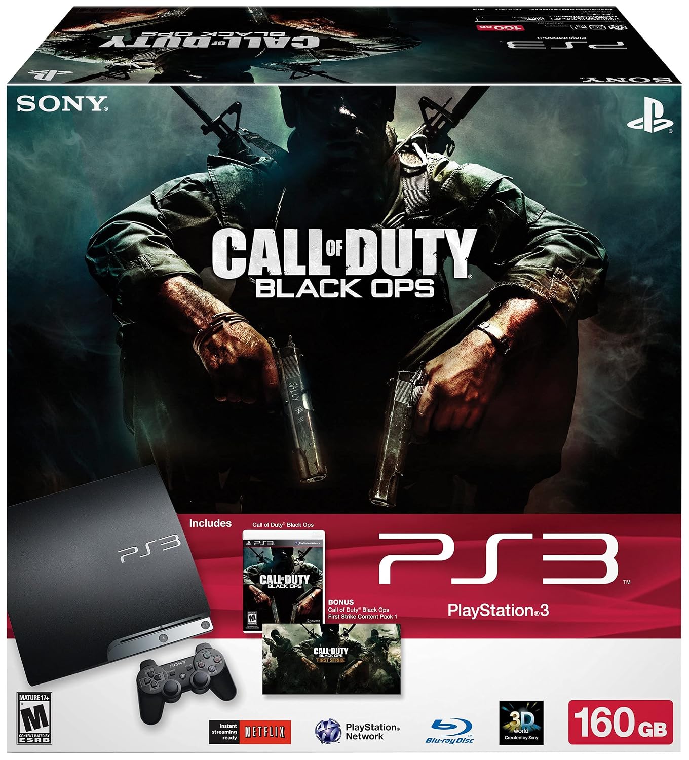 PlayStation 3 160GB Call of Duty: Black Ops Bundle (Renewed) image