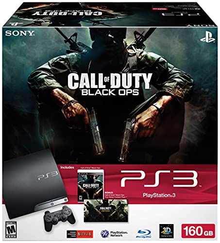 PlayStation 3 160GB Call of Duty: Black Ops Bundle (Renewed)