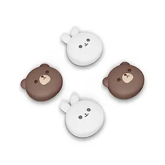 PlayVital Cute Thumb Grip Caps for ps5, Edge, ps4 Controller, Silicone Analog Stick Cover...