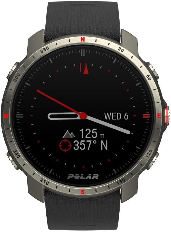 POLAR Grit X Pro Titan - Premium Outdoor GPS Sports Watch - Military-Durability,Wrist-Based...