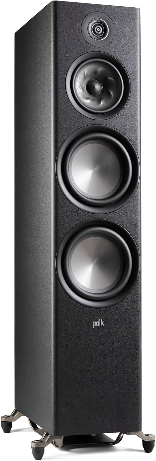 Polk Audio Reserve Series R700 Tower Speaker, 1" Tweeter, 6.5" Woofers & Dual 8" Long-Throw...