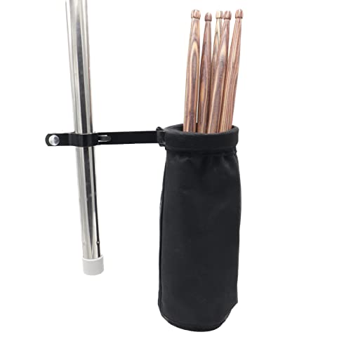 Portable Nylon Drum Stick Bag, Quick Change Drum Stick Holder for Drum Set, Waterproof and...